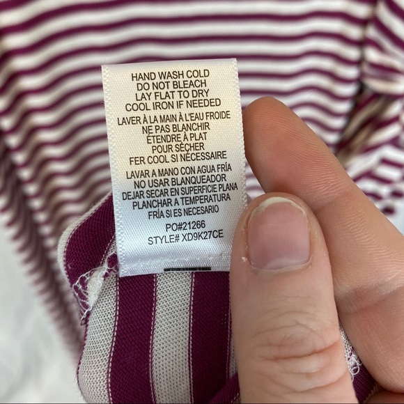 Bobeau Estelle Stripe Side Draped Dress, size 3X - Picture 6 of 9